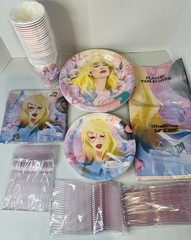 Taylor Swift Birthday Party Supplies for 24 Guests, 169pc.-Pink