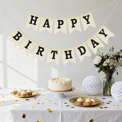 Happy Birthday Banner – NO DIY Happy Birthday Decorations Burlap Happy Birthday