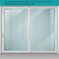 162 Pieces Dots Window Clings for Birds – Anti-Collision Rainbow