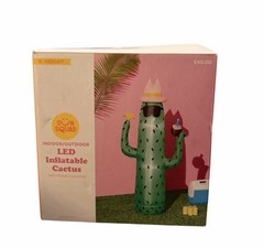 Inflatable Cactus Coconut Hat Sunglasses Summer Party Decor Light Up LED