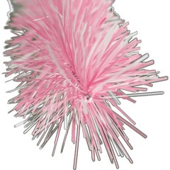 30FT Shiny Pink and Matte White Tinsel Garland Christmas Plastic Fringe Foil