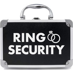 Ring Security Ring Bearer Briefcase with Padded Slits to Hold Rings – New