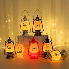 Eid mubarak Hurricane Lamp Retro Coal Oil Windproof Lamp Eid Al Fitr Mosque JQ