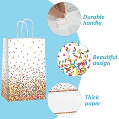 12 Pieces Confetti Sprinkle Party Decorations Confetti Sweet Candy Bag Donut …