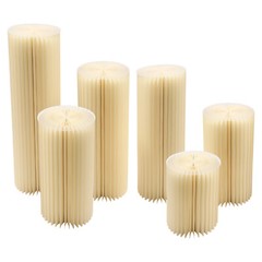 3* Foldable Paper Column Display Stands Cylinder Flowers Stand Dessert Table USA
