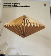 Typo Paper Honeycomb Hanging Decorations, set of 5 – NEW IN BOX