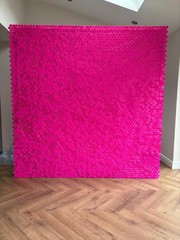 TSWC – Neon Pink Sequin wall shimmer wall Backdrop panels 6ft 7ft 8ft