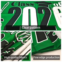 2026 Graduation Decorations Green and Black Graduation Banner Large Congratulati