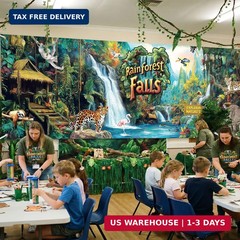 Frienda 18 x 6 ft Rainforest Falls Backdrop Decoration Extra Large 2026 VBS Back
