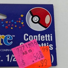 VINTAGE 1999 DESIGNWARE POKEMON CONFETTI BIRTHDAY PARTY SUPPLIES NEW SEALED