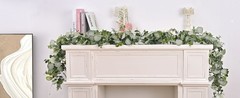 4 Packs 6FT Artificial Eucalyptus Garland, Faux Greenery Garland Hanging Fake