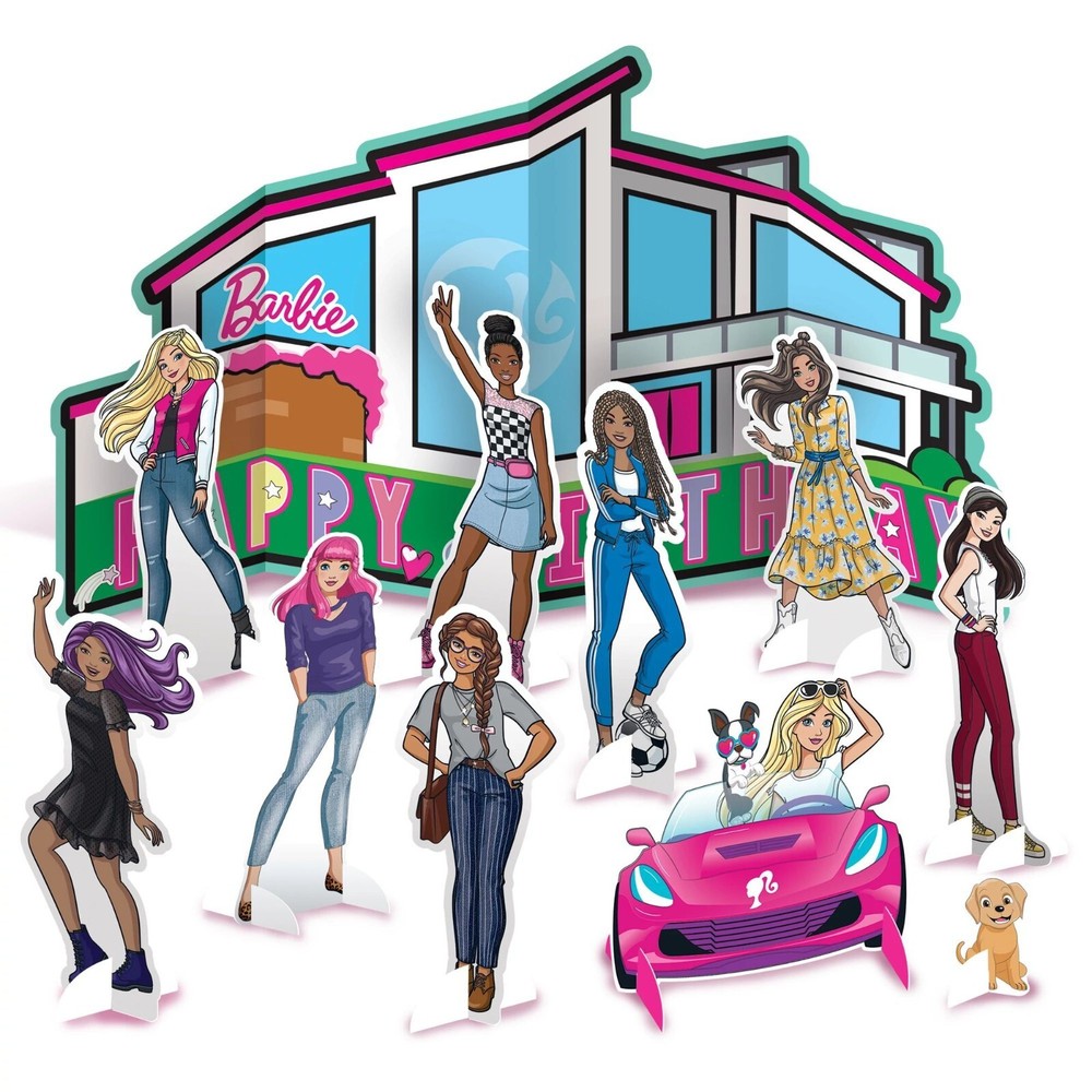 BARBIE Dream Together TABLE DECORATING KIT (1) Birthday Music Decoration Party