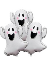 Ghost Foil Balloons for Halloween Party Decorations – 3pcs Balloon Set