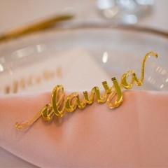 Personalized Wedding Place Cards Acrylic Table Name Calligraphy Wedding Any Font