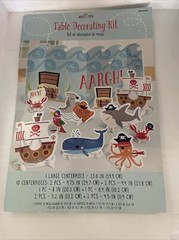 Pirate AARGH table decorating kit party kids ship center peice