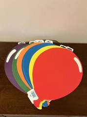 (12) Vintage 1991 Beistle 15″ Printed Balloon Silhouettes Assorted Colors