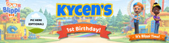 BLIP PI BIRTHDAY BANNER CUSTOM PERSONALIZED DECOR NAME PARTY PHOTO
