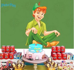 Peter Pan Party Supplies Backdrop Banner Background Vinyl Birthday Gift