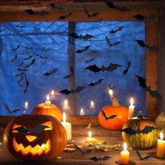 60 PCS Halloween Bats Decoration, 4 Different Sizes Realistic PVC Black 3D Sc…