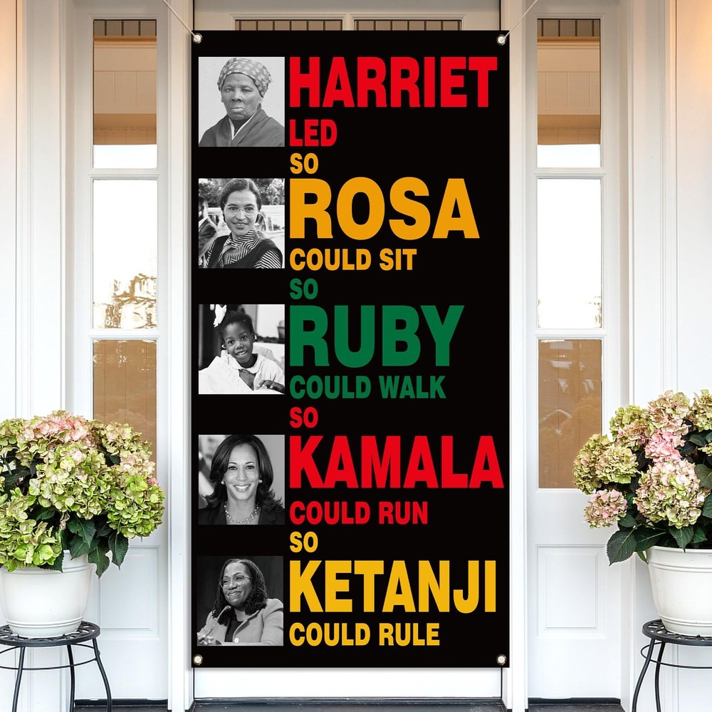 Black History Month Door Cover Black Pride Heritage Decoration Juneteenth School