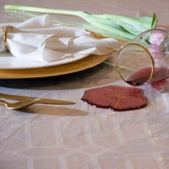 ClearlyElegant: Heavy 1-2 Mil Clear Plastic Party/Dining Pre Cut Tablecloth Roll
