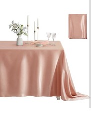 Birthday Decorations 30 Balloons Banner Silk Table Cloth Rose Gold Black EUC