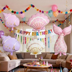 Mermaid Balloon (White Shell)