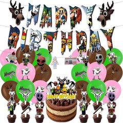 99 Night In The Forest Birthday Party Decoration Supplies Balloon Banner Props