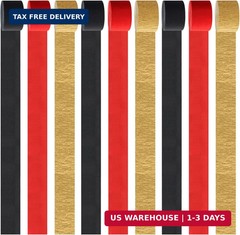 Red-Black Gold Casino-Theme Party-Decorations Streamers – 9 Rolls Graduation Wed
