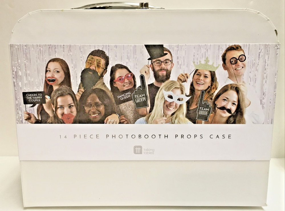 Talking Tables Photo Booth Props for Happy occasions w/Sayings – 14 Pieces NIB