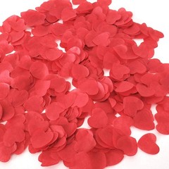 1 Inch Red Tissue Paaper Heart Confetti 4000 Pieces Biodegradable Confetti Paper