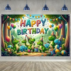 Multicolored Happy Birthday Banner 71 x 43 Inches Premium Polyester Backdrop