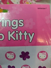 Sanrio Hello Kitty 2007 Birthday Party Y2K Hanging Decorations Napkins Butterfly