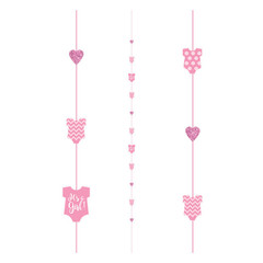 1.82m Blue It’s a Boy Baby Shower Balloon Fun Strings Hanging Decoration Garland