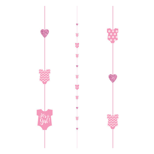1.82m Blue It’s a Boy Baby Shower Balloon Fun Strings Hanging Decoration Garland