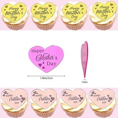 Happy Mother’s Day Cupcake Topper, 30 pcs Mother Day Cake Toppers Acrylic Cak…