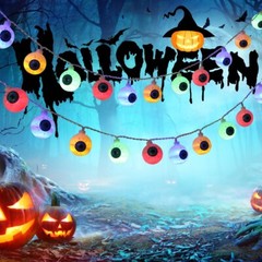 Halloween Eyeball String Fairy LED Colorful Lights Indoor/Outdoor Party Decor UK