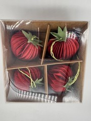 Honycomb Paper Lemon & Strawberry Decorations Perfect For Any Space NIB