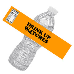 Drink Up Witches | Halloween Water Bottle labels | Glossy| | Haunted House
