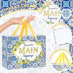 Capri Lemon Bridal Shower Gift Bags She Found Her Main Squeeze Party Favors Bags