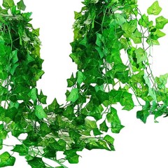 YAHUAA 12 Pack 86Ft Artificial Ivy Garland Fake Plants, Leaves Green