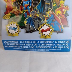 Justice League Heroes DC Superhero Birthday Party Table Decorating Kit 11 Pcs