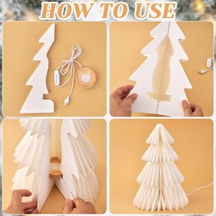 Christmas Party Decorations, Magnetic Design, 15 Inch White Large Christma Tr…