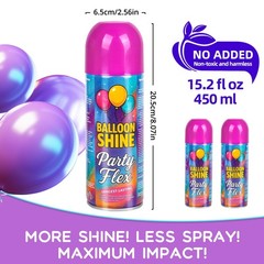 Balloon Shine Spray – 450ml High Shine Balloon Spray, Waterproof, Long-Lastin…