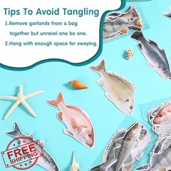 Pasimy Fish Birthday Banner Style Fish