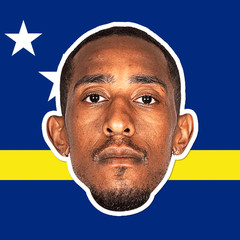 Curaçao National Team Big Head Cutout – Eloy Room, Kenji Gorré, Joshua Brenet