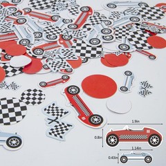 200 PCS Race Car Confetti, Birthday Party Decorations, Table Decor, Supplies