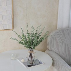 VIERENA 17.5″ Artificial Eucalyptus Stems in Glass 17.5 inches, Sage Green