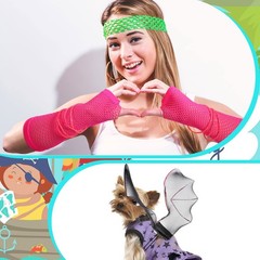 33 Pcs Funny Photo Booth Party Assorted Photo Booth Kit Props Costume Set, Ca…