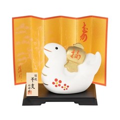 Seto Togei 2025 Zodiac Figurine Compact Snake Ornament New Year’s Decoration